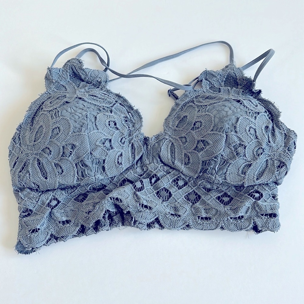 WishList Blue Bralette‎ Sz M